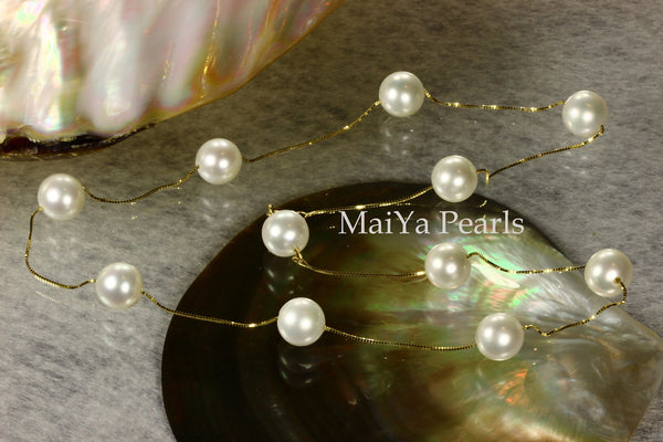 Necklace AAA Fine Off white Freshwater Pearl MaiYa Pearls