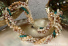 Necklace - 4-Strand Twisted Pearls with Turquoise