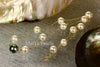 Necklace - Stunning  AA+ Tahiti Black Pearl & Fine White Freshwater Pearl 14k Gold Chain
